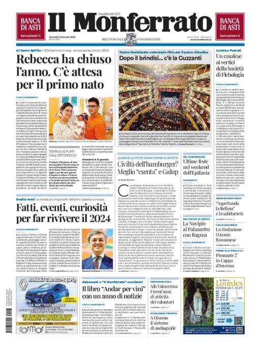 Il Monferrato - Edizione 1 del 03/01/2025